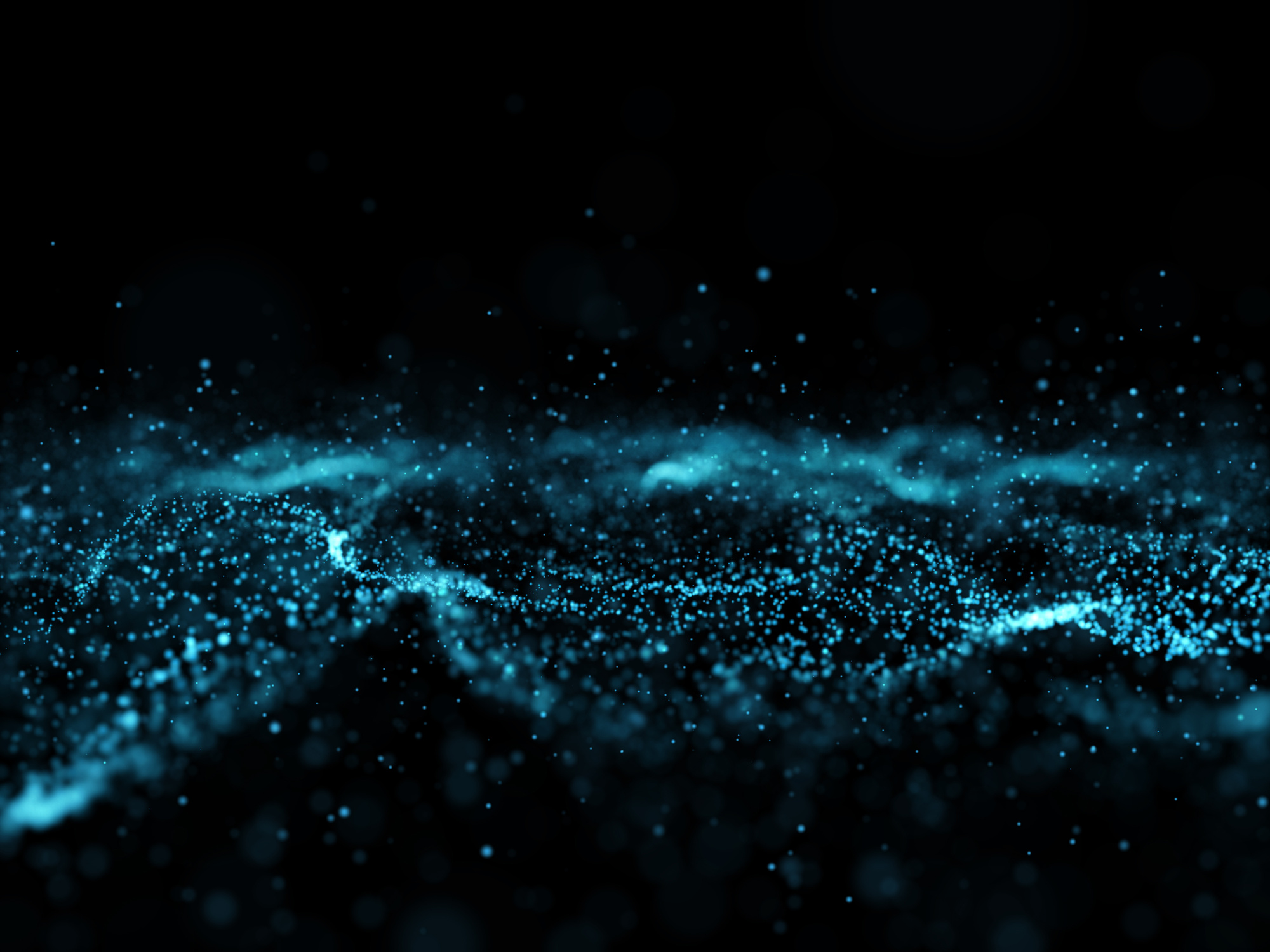 3D Abstract Flowing Particle Background